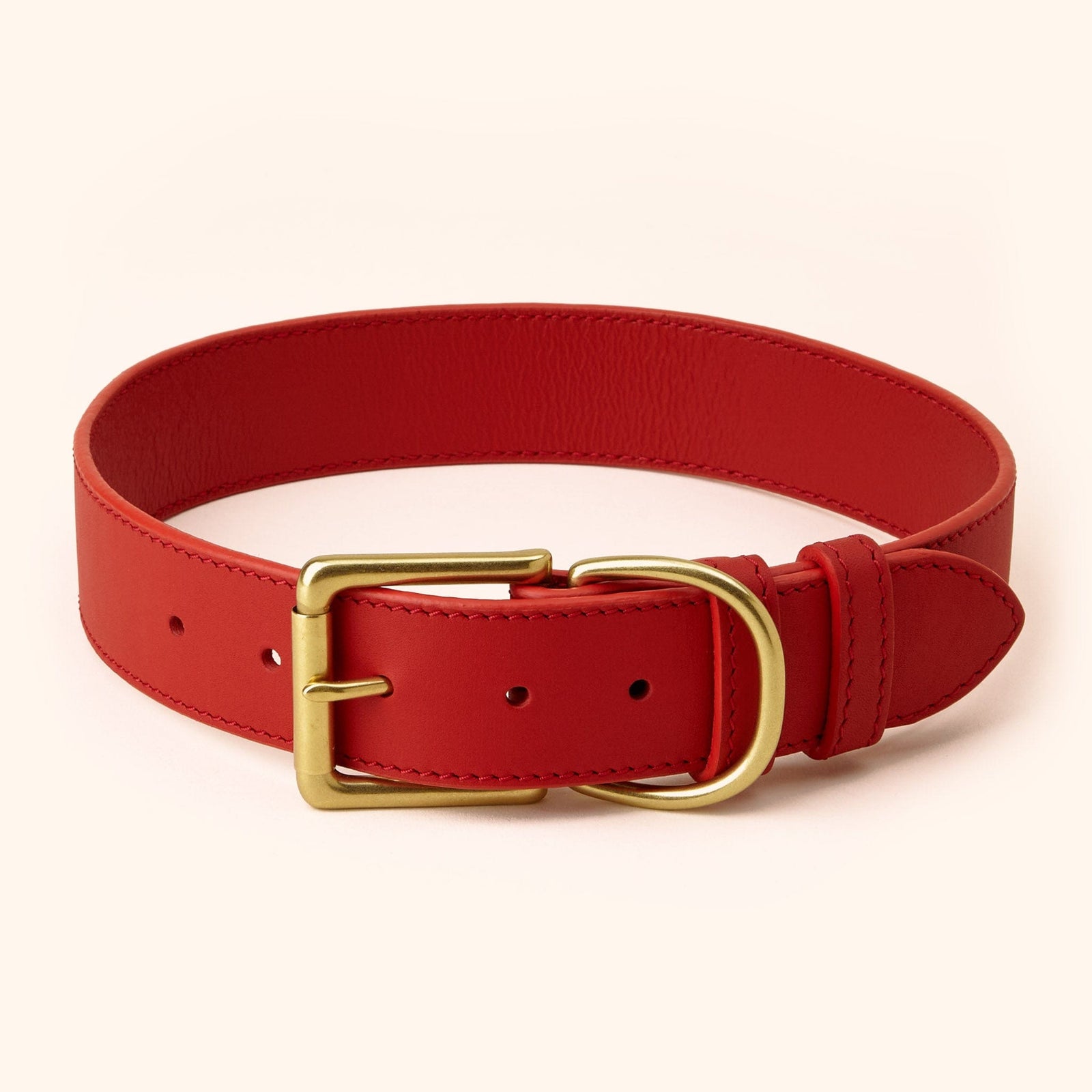 Wide Leather Dog Collar