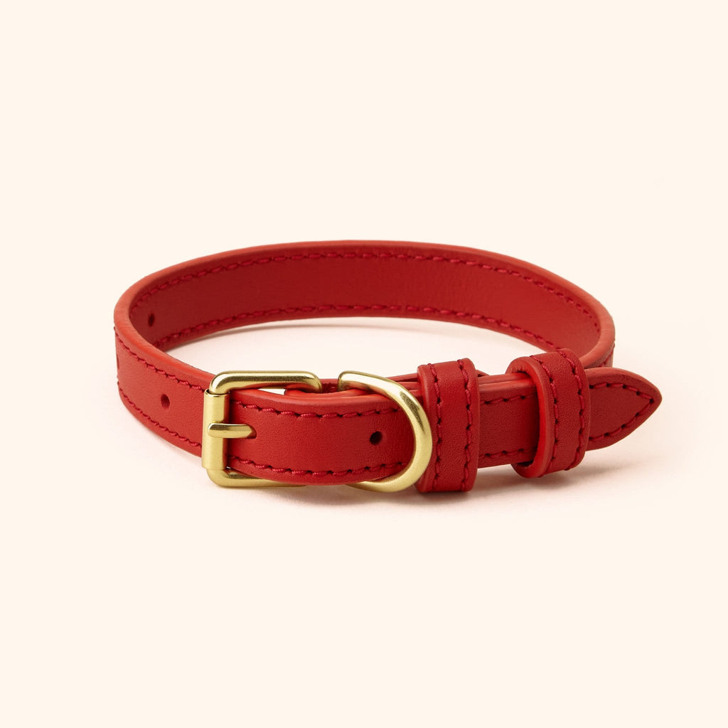 Dog Leather Neck Belt Personalized Dog Collar Soft PU Leather For